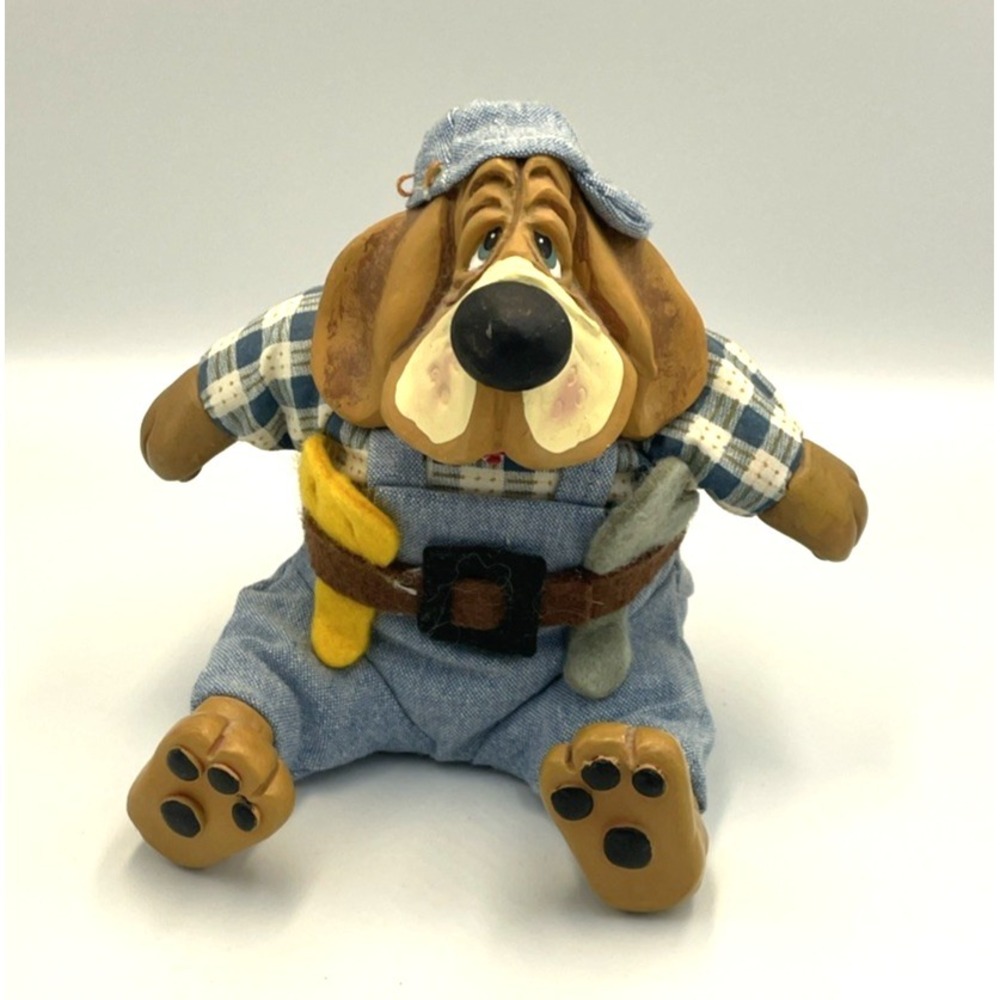 Russ The Country‎ Folks Homer the Dog #2613 Basset Hound Shelf Sitter